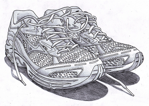 sketches of shoes